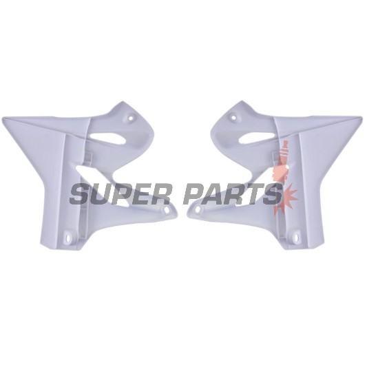 Μπροστινά πλαϊνά πλαστικά -POLISPORT- λευκά, YAMAHA YZ 125/250 2015-2021