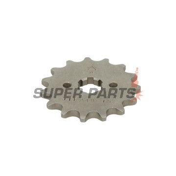 Μπροστινό γρανάζι -JT- JTF249,15, 15 δόντια, Honda ANF 125 2003-2012, C 125 2019, MSX 125 2013-2017, NSR 75 1992-2000, Kawasaki AE 80 1981-1983, AR 80 1981-1983, KLX 110 2002-2020