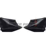 Πίσω πλαϊνά πλαστικά -POLISPORT- μαύρα, YAMAHA YZ 125/250 2022-2023