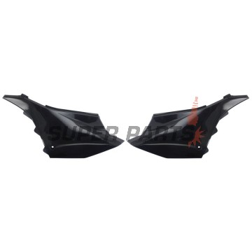 Πίσω πλαϊνά πλαστικά -POLISPORT- μαύρα, YAMAHA YZ 125/250 2022-2023