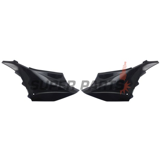 Πίσω πλαϊνά πλαστικά -POLISPORT- μαύρα, YAMAHA YZ 125/250 2022-2023