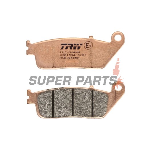 Τακάκια φρένων -TRW- MCB764SRM, sintered, Cagiva 900 Cat 900cc, Honda CB1000F, FJS Silver Wing 400/600cc, VFR750F/VFR950F Carat - 400/600/750/900/950/1000cc, 1988-2009