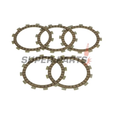 Σετ δίσκων συμπλέκτη -FERODO- FCD0301, Hyosung GA/GF/GT/GV/RT/XRX 125 + Kawasaki KLX125 + Sachs X-Road/XTC 125 + Suzuki DR/DR-Z/GN/GZ/RG/RM/RV/TS/TSX/TU 50-125 (1973-2018)