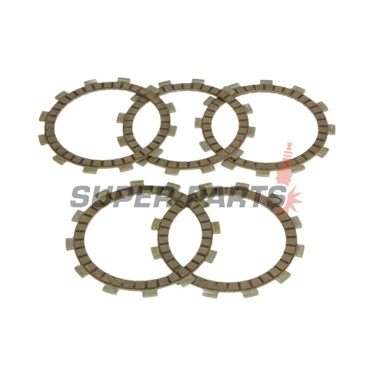 Σετ δίσκων συμπλέκτη -FERODO- FCD0301, Hyosung GA/GF/GT/GV/RT/XRX 125 + Kawasaki KLX125 + Sachs X-Road/XTC 125 + Suzuki DR/DR-Z/GN/GZ/RG/RM/RV/TS/TSX/TU 50-125 (1973-2018)