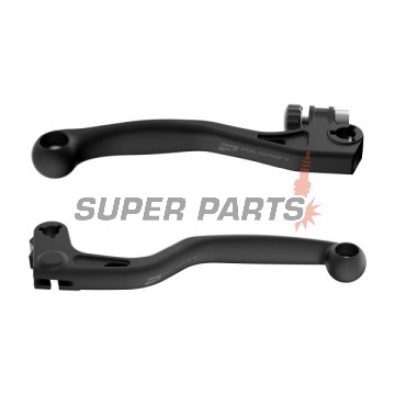 Σετ μανετών -POLISPORT- 91577 POL, μαύρο, non-breakable, HONDA CR 125/250 2004-2007