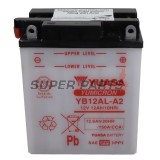 Μπαταρία -YUASA- YB12AL-A2+ELEKTROLI, 12.6Ah 12V