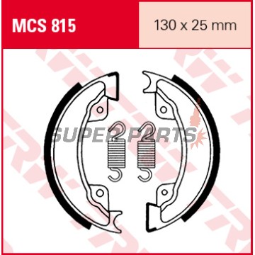 Σιαγόνες φρένων -TRW- MCS815, 130x25mm, Honda XL 500R (1982-1985), XR 500R (1982-1984)