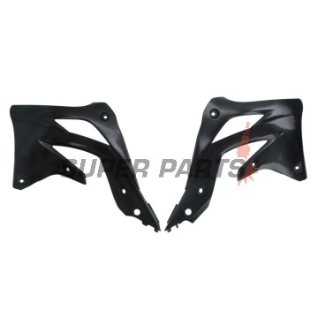 Μπροστινά πλαϊνά πλαστικά -POLISPORT- μαύρα, KAWASAKI KX 450 2012-2015