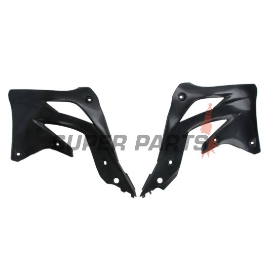 Μπροστινά πλαϊνά πλαστικά -POLISPORT- μαύρα, KAWASAKI KX 450 2012-2015