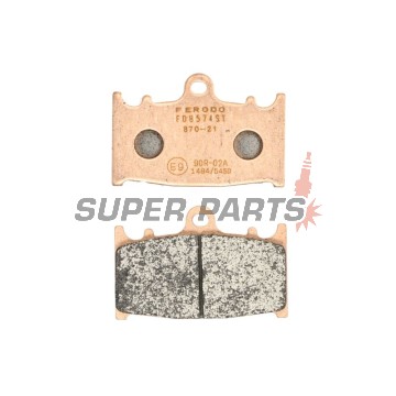 Τακάκια φρένων -FERODO- FDB574ST, Kawasaki GPZ/Versys/Vulcan/Zephyr/Ninja/ZXR/ZZR, Suzuki Bandit/GSR/GSX-F/GSX-R/RGV/SV/Intruder 250-2000 1990-2015