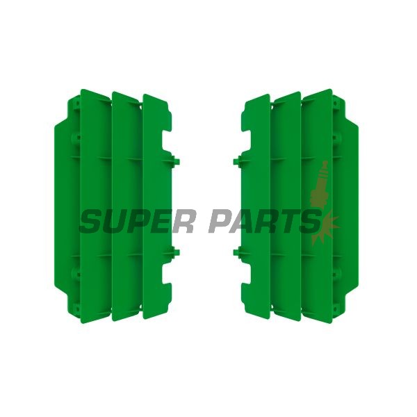 Προστατευτικά ψυγείου -POLISPORT- πράσινο, KAWASAKI KX 250 2005-2007
