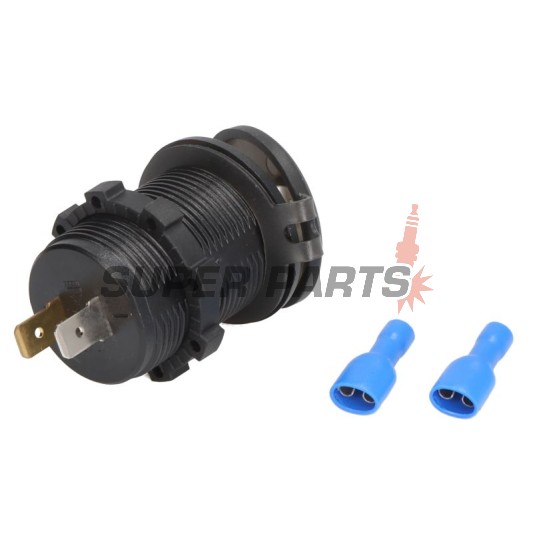 Αντάπτορας, αναπτήρας τσιγάρων -4 RIDE- 12V, USB 3.0 + βολτόμετρο, 2 pin - universal
