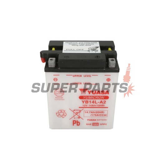 Μπαταρία -YUASA- YB14L-A2, 15Ah 12V