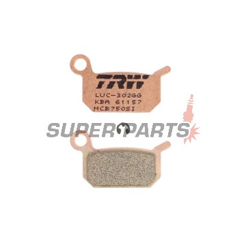 Τακάκια φρένων -TRW- MCB750SI, Husqvarna CR/SM 50 2011-2012; KTM GS/MX/SX/SXS 50/65/125 1986-2018; KTM Junior/Senior 50 2001-2003