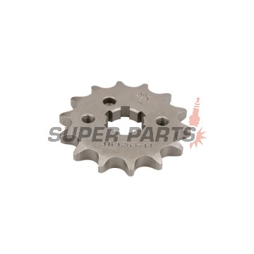 Μπροστινό γρανάζι -JT- JTF1263,14, 14 δόντια, Betamotor RR 125 2006-2009, SM 125 2006-2009, Junak 121 124 2015, Rieju RS-2 125 2006-2009, SMX 125 2005-2008, Tango 125 2006-2009, Suzuki TF 100/185 1981, TF 125 1979-2011