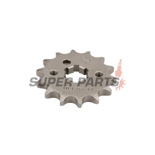 Μπροστινό γρανάζι -JT- JTF1263,14, 14 δόντια, Betamotor RR 125 2006-2009, SM 125 2006-2009, Junak 121 124 2015, Rieju RS-2 125 2006-2009, SMX 125 2005-2008, Tango 125 2006-2009, Suzuki TF 100/185 1981, TF 125 1979-2011