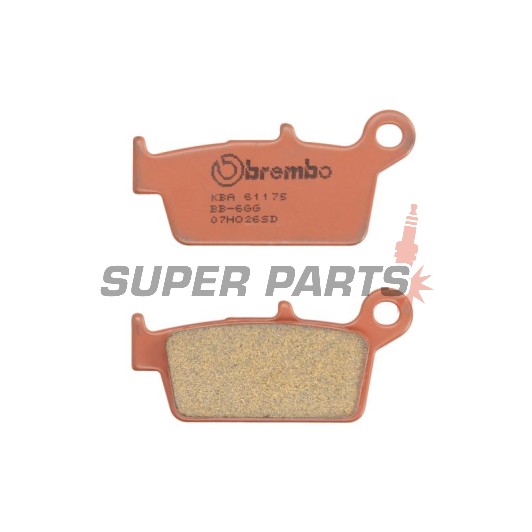 Τακάκια φρένων -BREMBO- 07HO26SD, Yamaha YZ125 1998-2002