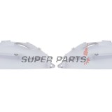 Πίσω πλαϊνά πλαστικά -POLISPORT- λευκά, HONDA CRF 250/450 2009-2010