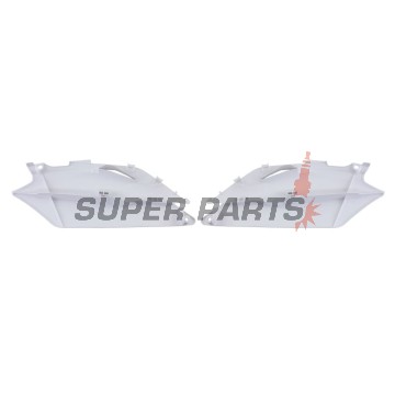 Πίσω πλαϊνά πλαστικά -POLISPORT- λευκά, HONDA CRF 250/450 2009-2010