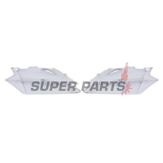 Πίσω πλαϊνά πλαστικά -POLISPORT- λευκά, HONDA CRF 250/450 2009-2010