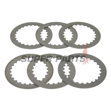 Σετ ατσάλινων δίσκων συμπλέκτη -TRW- MES334-6, Honda CB450S/CB400N/CB500/CBF500 (1979-2008), CM400T, NV400 Steed, TRX400EX Fourtrax/Sporttrax, VT500/600 Shadow, XL600V Transalp (1987-2000)