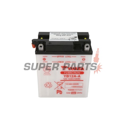 Μπαταρία -YUASA- YB12A-A, 13Ah 12V