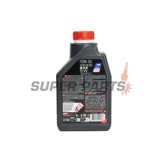 Λάδι αμορτισέρ -MOTUL- Factory Line, για μπροστινά πιρούνια/πιρούνια, 5W, 1L