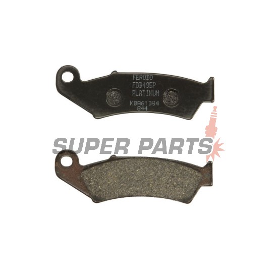 Τακάκια φρένων -FERODO- FDB495P, Honda NX125 Transcity, NX250, XL250R Baja, XLR125R, XR250R/600R, Kawasaki KX125
