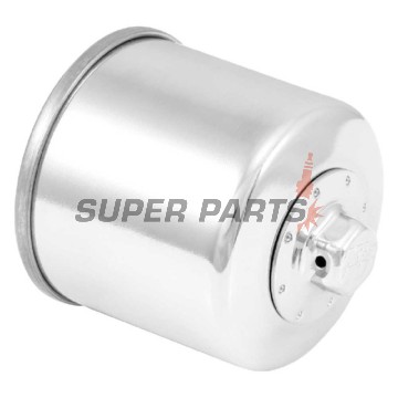 Φίλτρο λαδιού -K&N- KN-138C, χρώμιο, με 17mm παξιμάδι για εύκολο λύσιμο