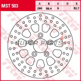 Δίσκος φρένου -TRW- MST503, 260mm, Harley-Davidson XL1200 Forty Eight/Sportster Custom/Seventy Two/Nightster/SuperLow/Iron 883/883R (2007-2022)