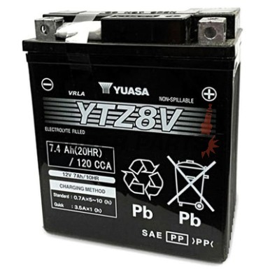 Μπαταρία -YUASA- YTZ8V, 7Ah 12V