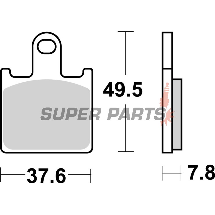 Τακάκια φρένων -BREMBO- 07KA28SA, Kawasaki GTR1400/Z750R/Z1000/ZX-6R & Suzuki B-King 1300