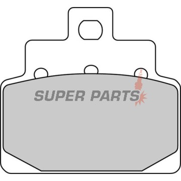 Τακάκια φρένων -FERODO- FDB2095EF, Aprilia Compay/Habana/Mojito 125 2000-2010; Aprilia Leonardo/SR 125-150 1999-2005; Aprilia Scarabeo 50-100 2000-2009