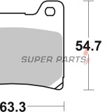 Τακάκια φρένων -BREMBO- 07YA11SP, Yamaha BT/FJ/FZR/FZS/TDM/XJ/XJR/XV/YZF 125-1300cc (1983-2011)