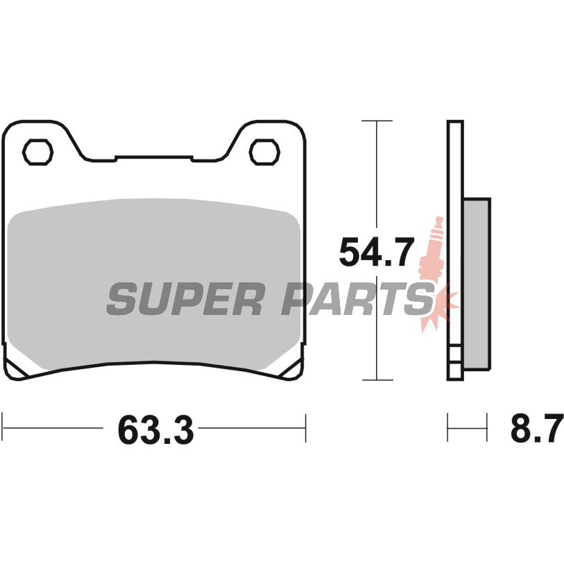Τακάκια φρένων -BREMBO- 07YA11SP, Yamaha BT/FJ/FZR/FZS/TDM/XJ/XJR/XV/YZF 125-1300cc (1983-2011)