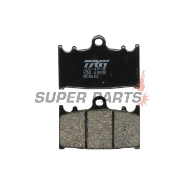 Τακάκια φρένων -TRW- MCB602, Kawasaki GPZ, KLZ, VN, ZR, ZX, ZX-6R, ZX-9R, ZXR, ZZR 1989-2019; Suzuki GSF, GSR, GSX, GSX-R, RGV, SV 1988-2017
