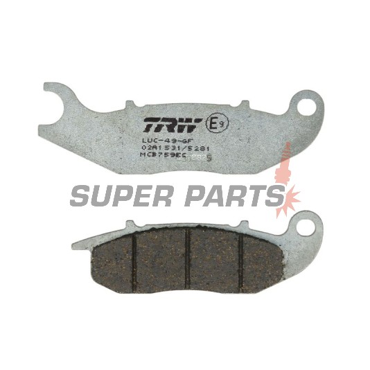Τακάκια φρένων -TRW- MCB759EC, Honda Innova 125, CBF 125, CBR 125R, Rieju RS-2 50/125 Matrix/Pro
