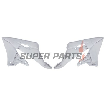 Μπροστινά πλαϊνά πλαστικά -POLISPORT- λευκά, YAMAHA YZ 125/250 2022-2023