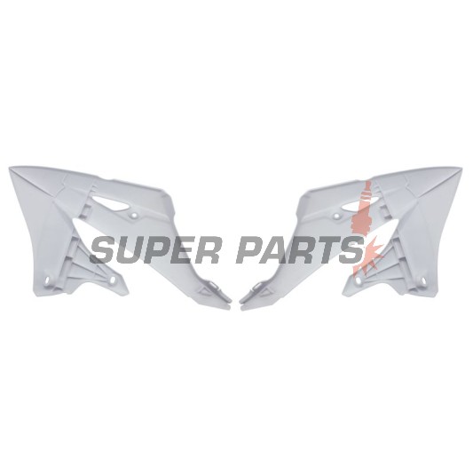 Μπροστινά πλαϊνά πλαστικά -POLISPORT- λευκά, YAMAHA YZ 125/250 2022-2023