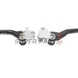 Σετ μανετών -ZAP TECHNIX- αναδιπλούμενα, μαύρα, Kawasaki KX250F 2013-2020/KX450F 2013-2018