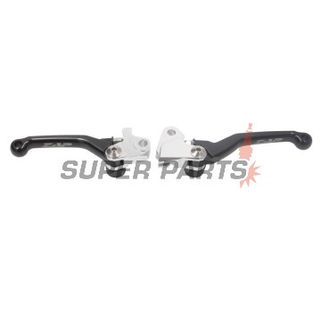 Σετ μανετών -ZAP TECHNIX- αναδιπλούμενα, μαύρα, Kawasaki KX250F 2013-2020/KX450F 2013-2018