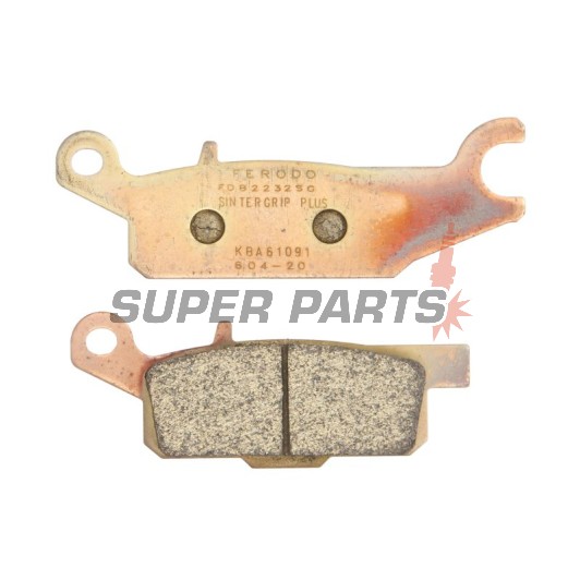 Τακάκια φρένων -FERODO- FDB2232SG, Yamaha YFM Grizzly 550F/700/700F 4x4 EPS - 2006-2018