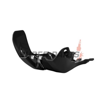 Ποδιά κινητήρα -POLISPORT- μαύρο, HUSQVARNA TC, TE, TX; KTM EXC, SX, XC, XC-W 250/300 2019-2024