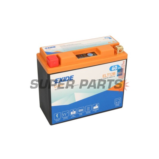 Μπαταρία -EXIDE- ELT12B, 60Wh (5Ah), 12V, Lithium-ion