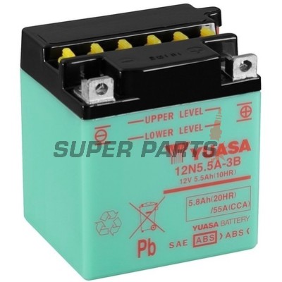 Μπαταρία -YUASA- 12N5.5A-3B, 6Ah 12V