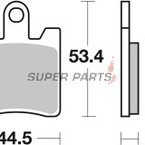 Τακάκια φρένων -BREMBO- 07037, Suzuki Burgman 250 400 / Yamaha FJR 1300 ABS (1998-2009)