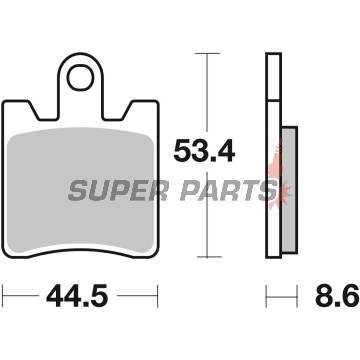 Τακάκια φρένων -BREMBO- 07YA09SA, Triumph Trophy 1200