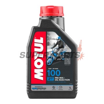 λάδι 2χρονου κινητήρα -MOTUL- 100, 2T, ορυκτέλαιο, 1L