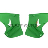 Μπροστινά πλαϊνά πλαστικά -POLISPORT- πράσινα, KAWASAKI KX 125/250 2003-2008