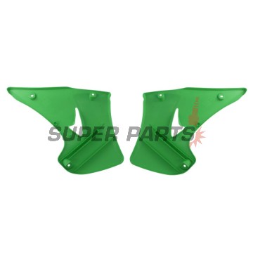 Μπροστινά πλαϊνά πλαστικά -POLISPORT- πράσινα, KAWASAKI KX 125/250 2003-2008
